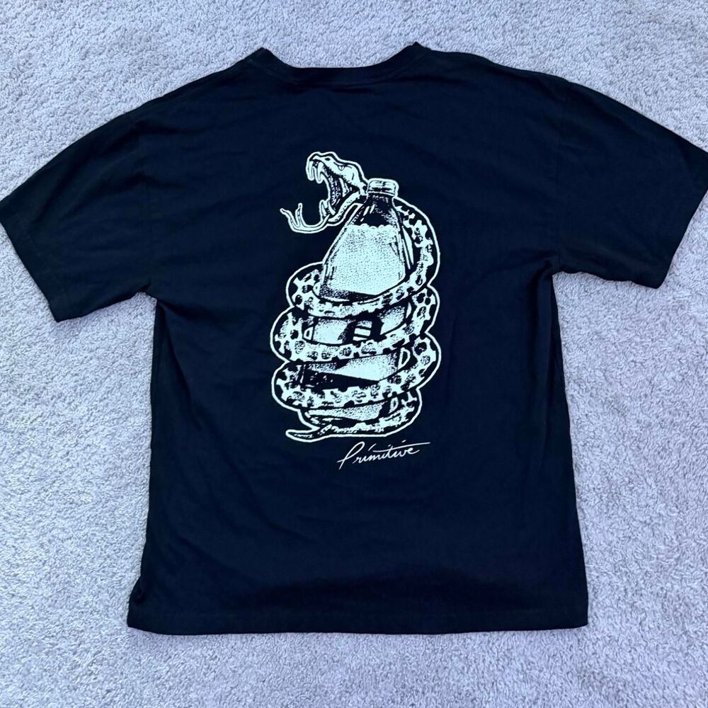 Primitive Skater/Y2K Men's Black T-shirt